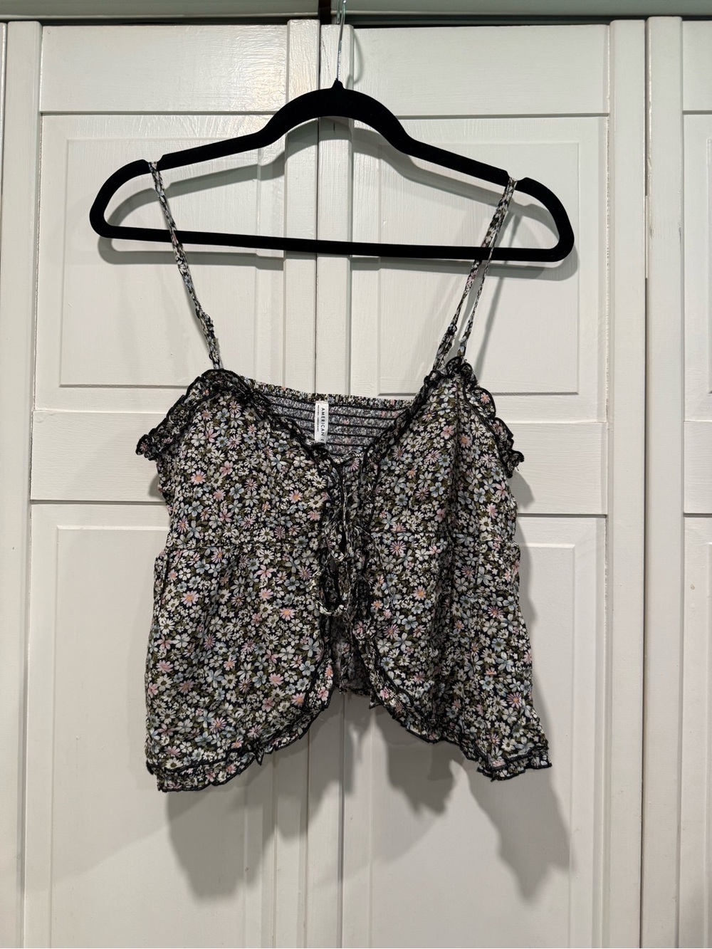 AE ruffle top size small NWT